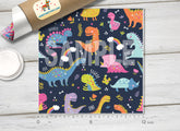 Kids Dinosaurs Patterned Adhesive Vinyl 923